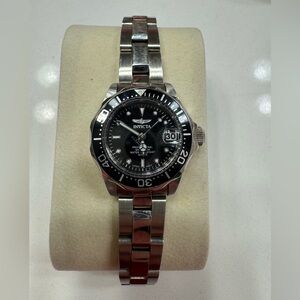 Invicta Pro Diver Women’s Watch-Silver w/ Black